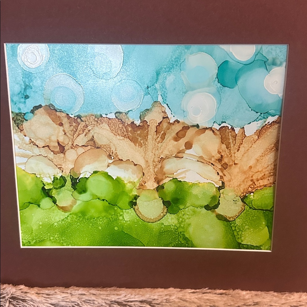 Handmade original one of a kind, alcohol ink painting